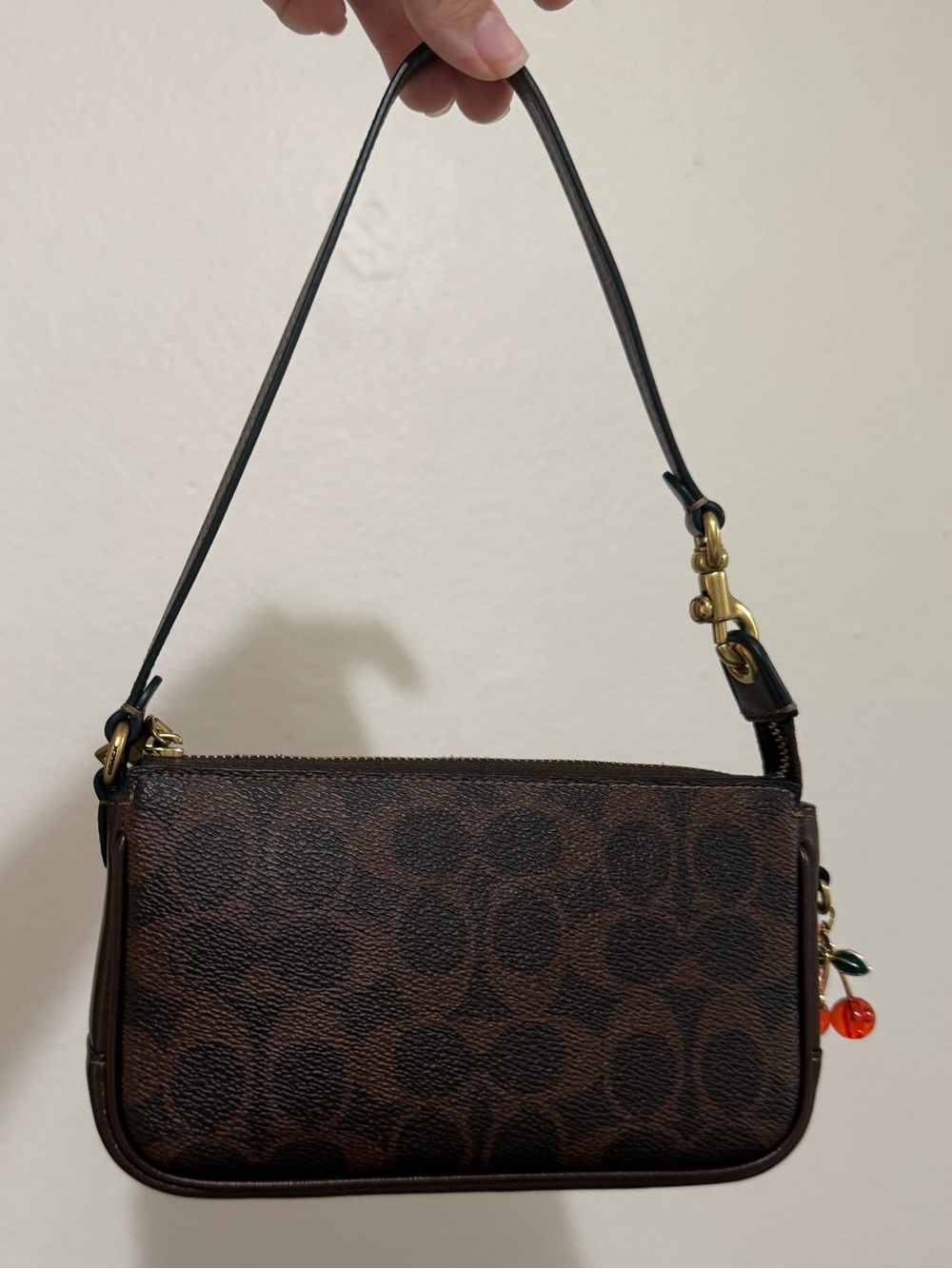 Coach Plaza 18 Maple Signature Canvas